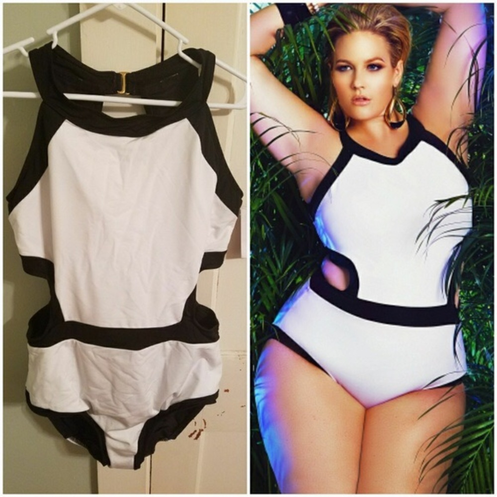 Monif C Cabo Monokini Swimwear Size 24W